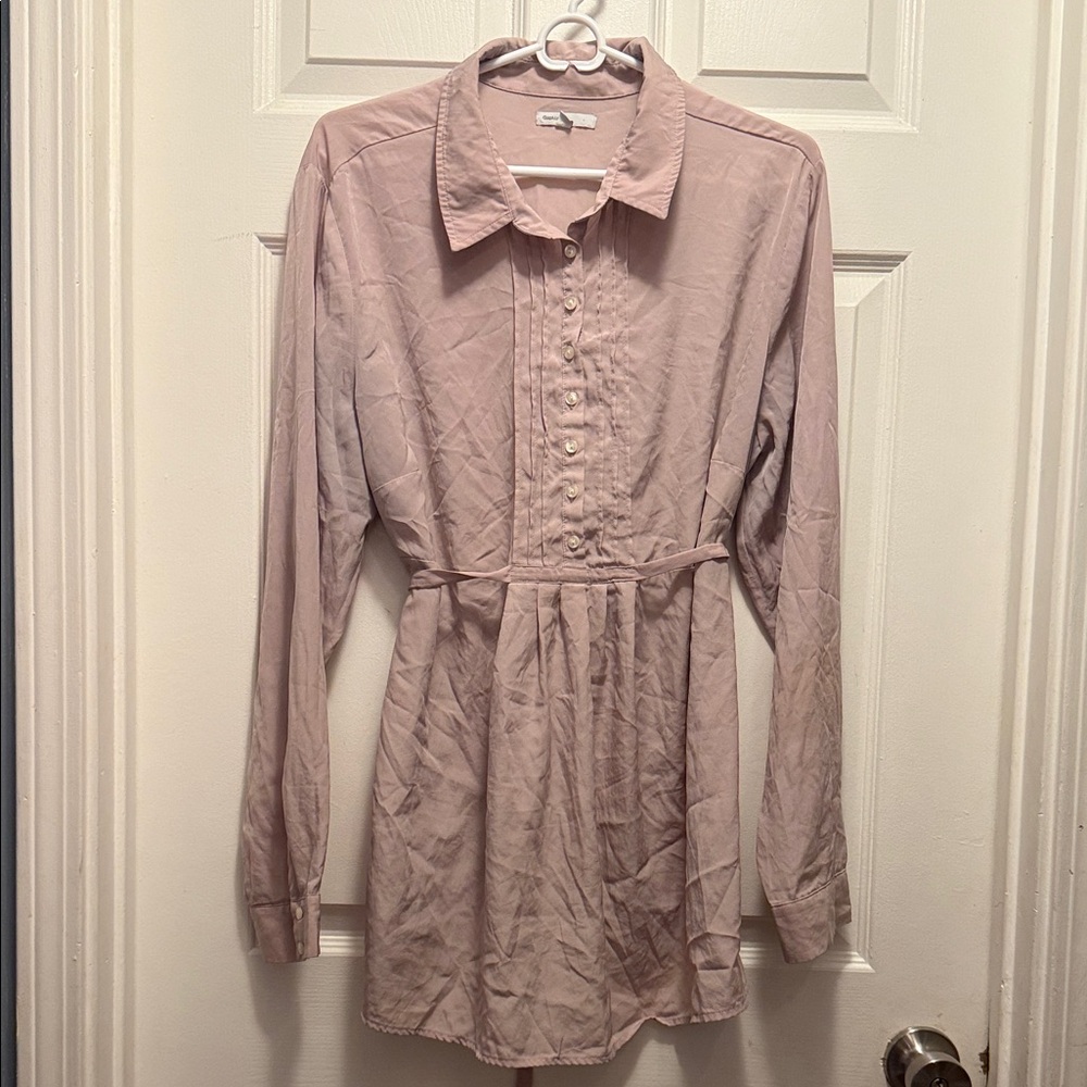 GAP Maternity Blush Pink Button-Front Top
